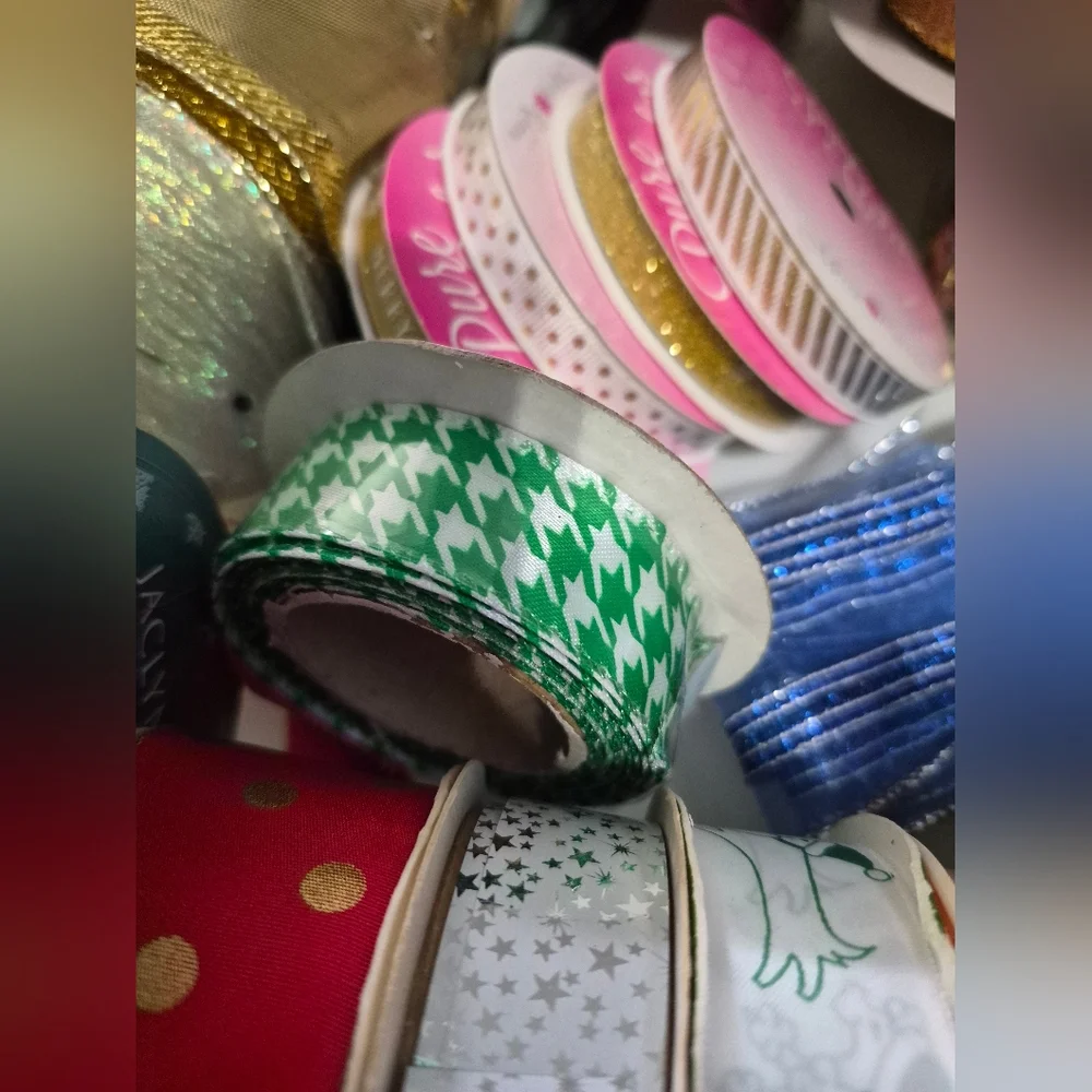 RIBBON: 7 Rolls , New Unopened.   Then Partial Rolls Added